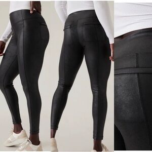 Athleta Delancy Gleam Tight in Black size 2X~NICE